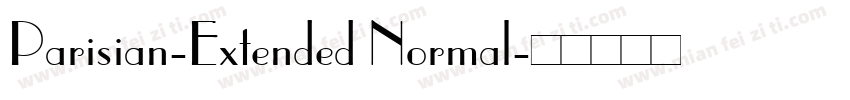 Parisian-Extended Normal字体转换